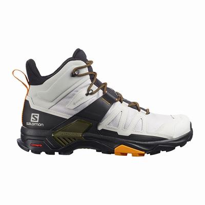 Salomon X ULTRA 4 MID GORE-TEX - Miesten Vaelluskengät - Harmaat/Valkoinen